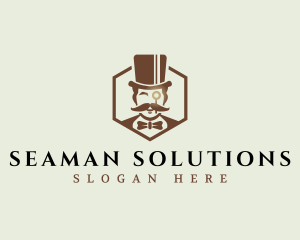 Formal Gentleman Hat Logo