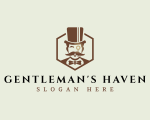 Formal Gentleman Hat logo design