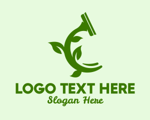 Friendly - Eco Friendly Squeegee logo design