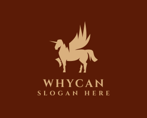 Luxe Unicorn Wings Logo