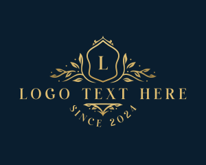 Cosmetics - Royal Leaf Crest logo design