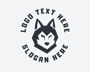 Husky - Alpha Wolf Animal logo design