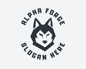 Alpha Wolf Animal logo design