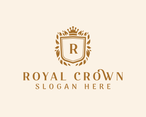 Royal Wreath Shield logo design