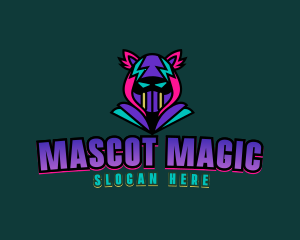 Neon Hoodie Cat Mask logo design