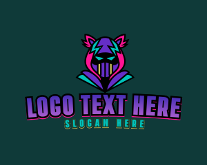 Gaming Stream - Neon Hoodie Cat Mask logo design