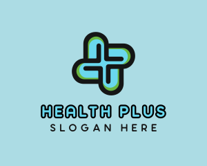 Modern Medical Cross logo design