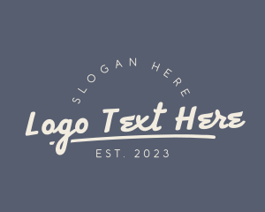 Pub - Hipster Cursive Business logo design