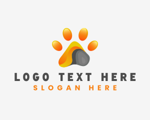 Animal Shelter - Modern Paw Veterinary logo design