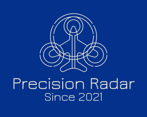 Radar - Minimalist Airplane Radar logo design