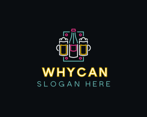 Beverage - Neon Beer Bar logo design