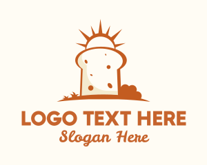 Baking - Sunny Bread Slice logo design