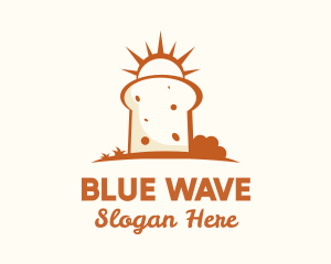 Sunny Bread Slice logo design