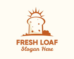 Bread - Sunny Bread Slice logo design