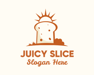 Sunny Bread Slice logo design