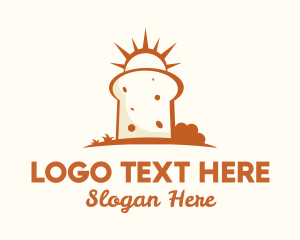 Morning - Sunny Bread Slice logo design