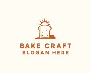 Sunny Bread Slice logo design