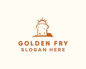 Sunny Bread Slice logo design