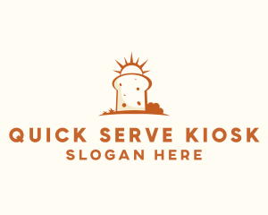 Sunny Bread Slice logo design