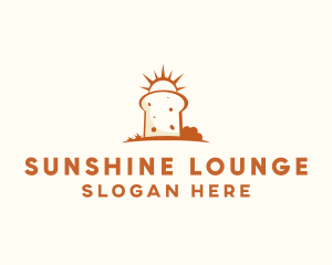 Sunny Bread Slice logo design