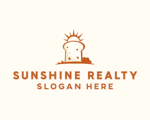 Sunny Bread Slice logo design