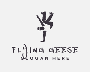 Gray Man Breakdance logo design