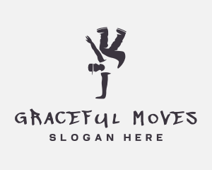 Gray Man Breakdance logo design