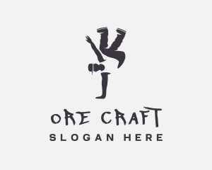 Gray Man Breakdance logo design