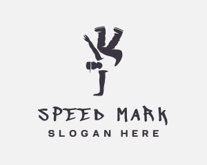 Gray Man Breakdance logo design