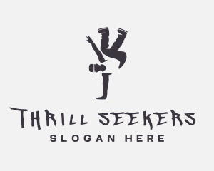 Gray Man Breakdance logo design