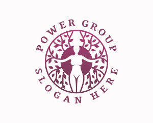 Meditation Tree Woman Logo