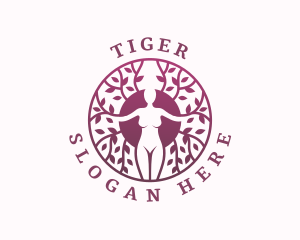 Meditation Tree Woman Logo