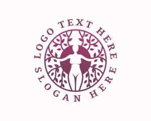 Meditation Tree Woman Logo