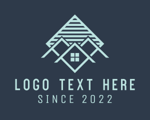 Residential Roof Housing  logo design