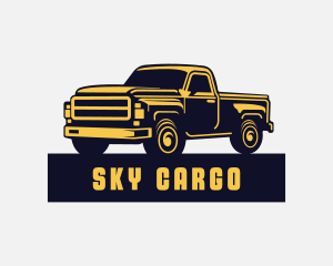 Pick Up Truck Transportation logo design