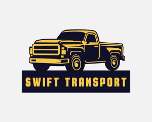 Pick Up Truck Transportation logo design