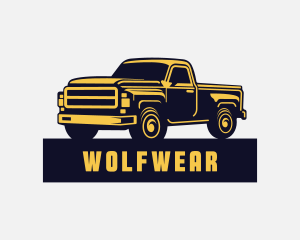 Shipping - Pick Up Truck Transportation logo design