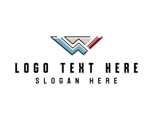 Digital Marketing Letter W Logo