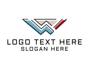 Digital Marketing - Digital Marketing Letter W logo design