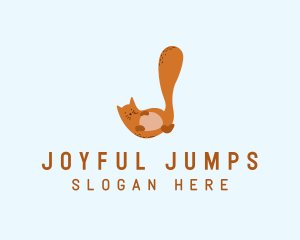 Playful Cat Letter J logo design