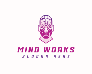 Artificial Intelligence Mind logo design