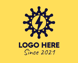Port - Lightning Bolt Helm logo design