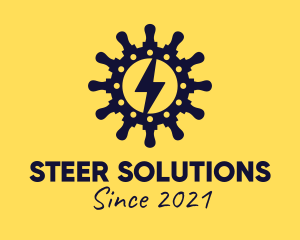 Steer - Lightning Bolt Helm logo design