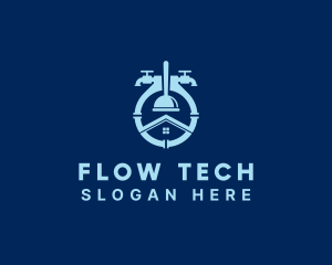 Pipe - Faucet Pipe Plunger logo design