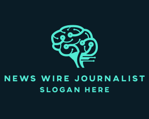 Digital Wire Brain logo design