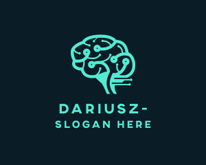 Web - Digital Wire Brain logo design