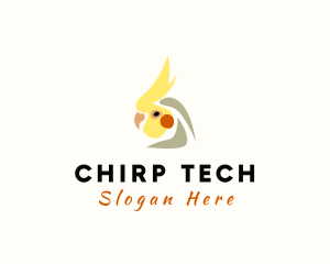 Chirp - Wild Cockatiel Bird logo design