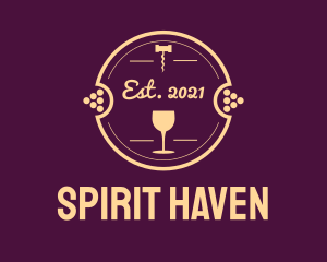 Distillery - Wine Distillery Badge logo design