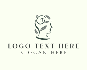 Psychologist - Mental Health Leaf logo design