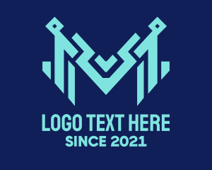Letter Mark - Tech Letter M logo design